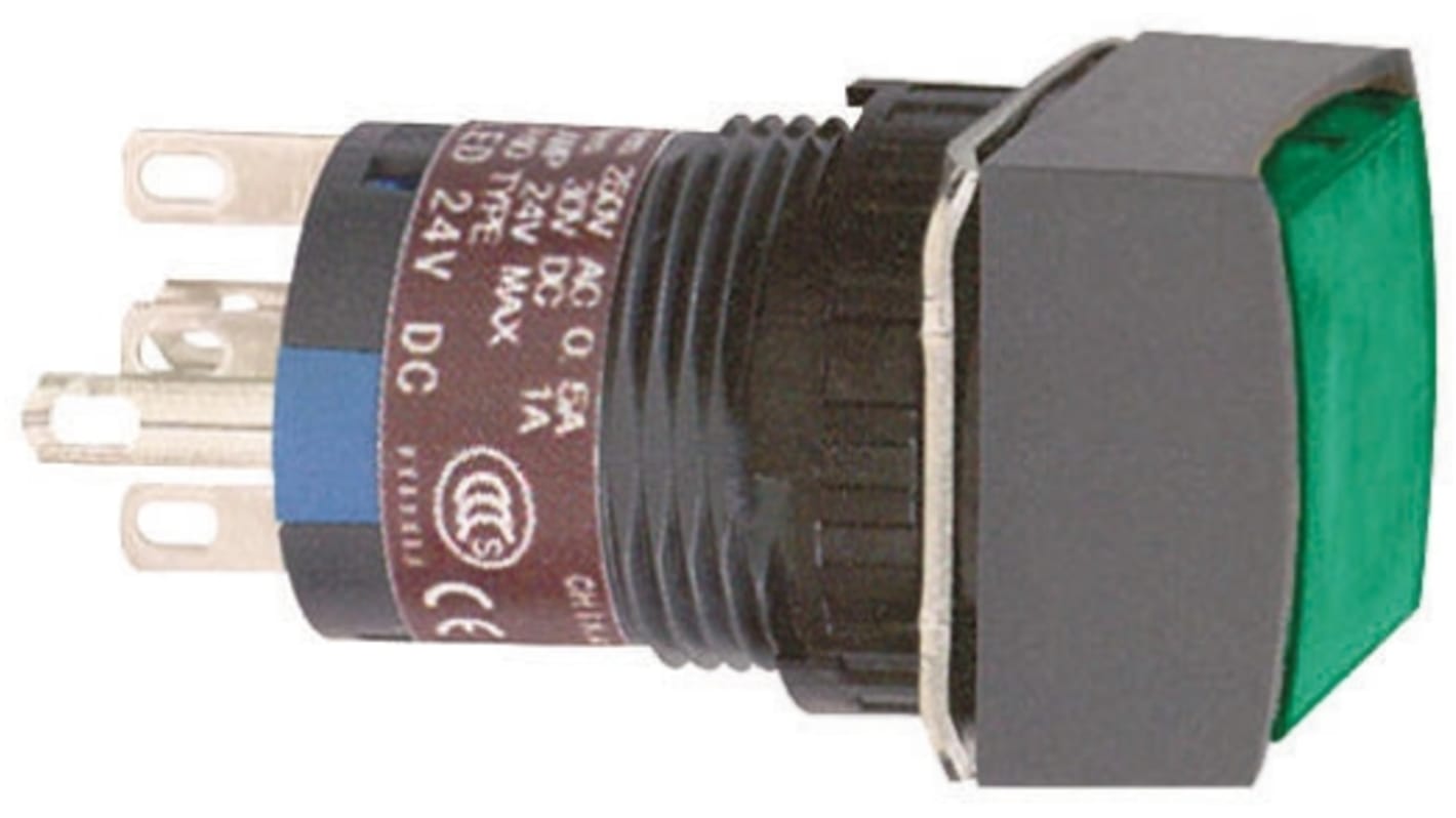 Schneider Electric プッシュボタン, パネルマウント, DPDT, XB6ECW3B2P