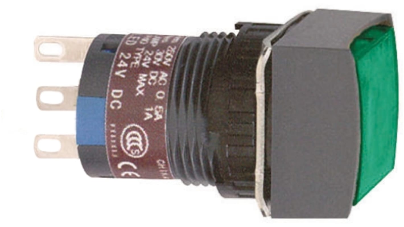 Schneider Electric Harmony XB6 Series Push Button, Panel Mount, 16mm Cutout, DPDT, IP65