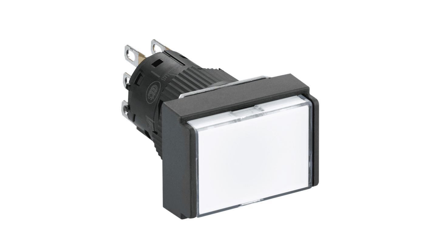 Schneider Electric Harmony XB6E Series Illuminated Push Button, Panel Mount, 16mm Cutout, SPDT, IP65