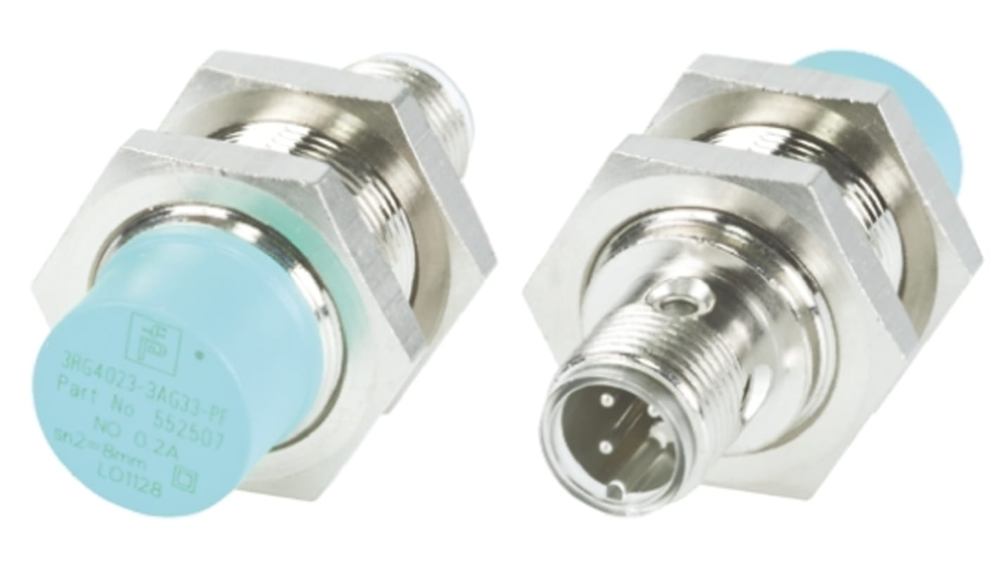 Rs-Online Sensore di prossimità Cilindro filettato Pepperl + Fuchs M18 rilevamento 8 mm 15 → 34 V c.c