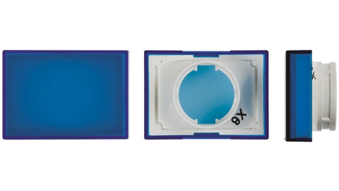 Omron Blue Rectangular Push Button Lens for Use with A16 Series LED/Incandescent Lamp Push Button Switch