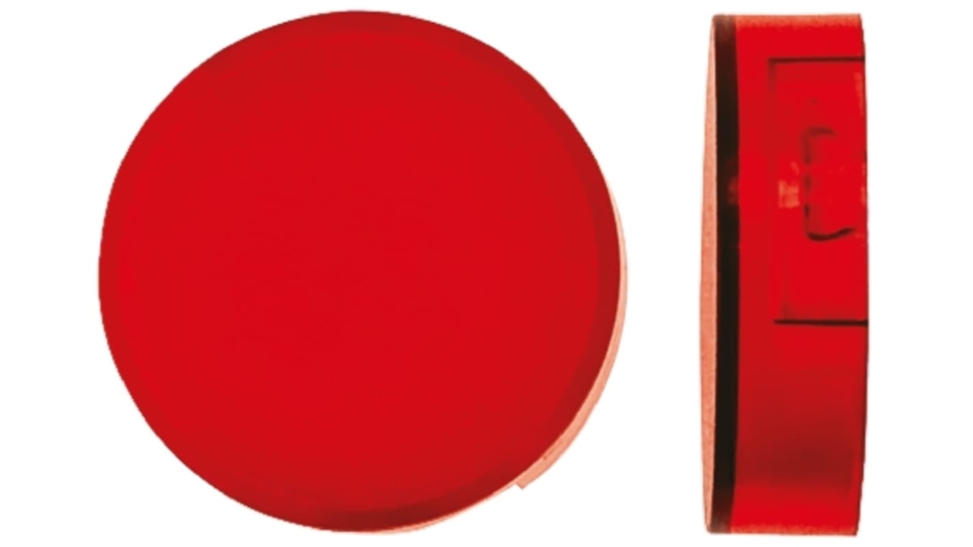 Embellecedor para botón pulsador Rojo Redondo para uso con LED / Interruptor de botón pulsador de lámpara incandescente