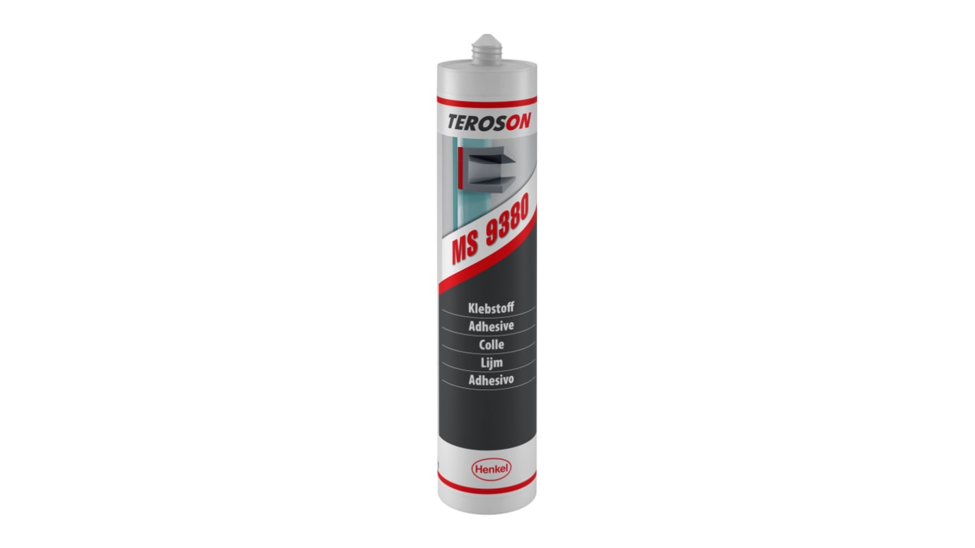 Sellante y adhesivo combinado Loctite Teroson MS 9380 Gris, Cartucho 300 ml