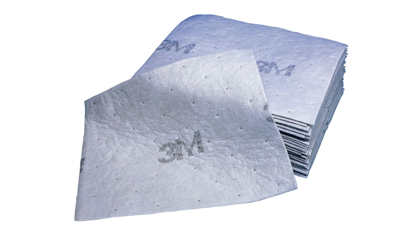 3M Spill Absorbent Pad for Oil Use, 142 L Capacity, 100 per Pack