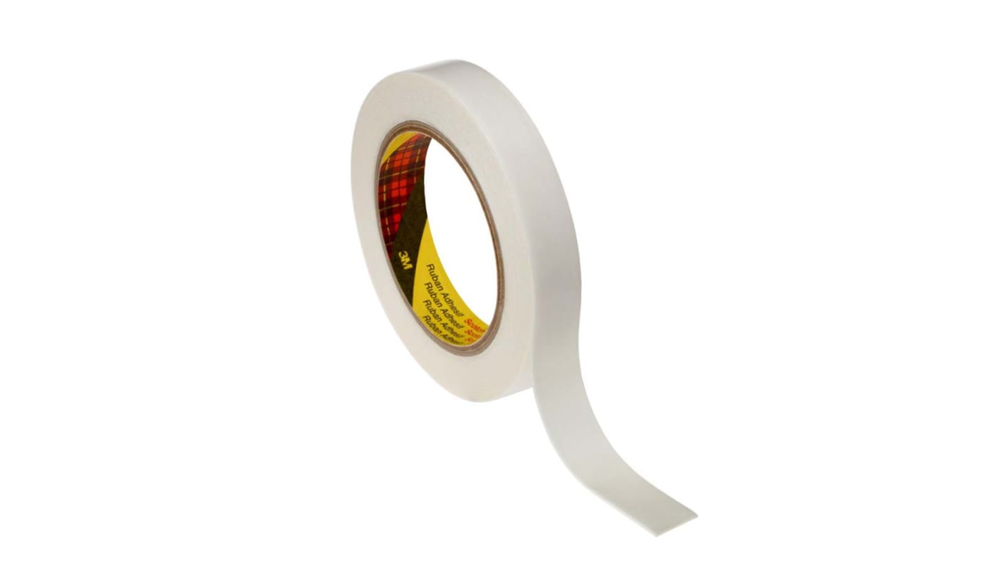 3M 9536 White Foam Tape, 19.0mm x 66.0m, 1.10mm Thick