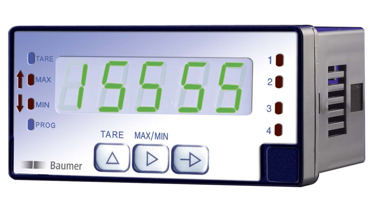 Baumer デジタルパネルメータ, LED, PA418.015AX01