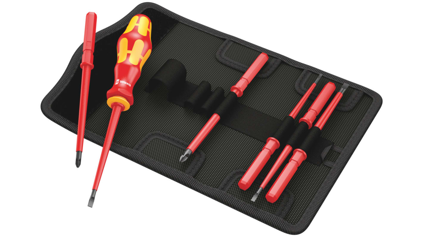 Wera Phillips, Slotted Screwdriver Set, 7-Piece