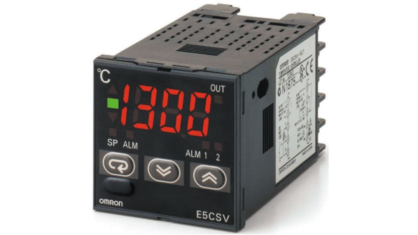 Omron E5CS PID Temperature Controller, 48 x 48mm, 1 Output Relay, 100 → 240 V ac Supply Voltage