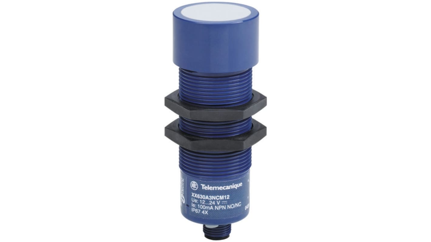 Rs-Online Sensore di prossimità Cilindro filettato Telemecanique Sensors M12 rilevamento 200 mm 12 → 24 V c.c