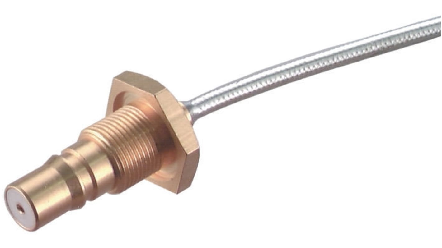 Connettore coassiale Ad angolo retto Huber+Suhner, Femmina, 50Ω, Montaggio a pannello