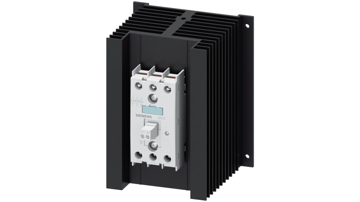 Siemens 固态继电器, 过零型开关, 最大负载50 A, 600 V, 最大控制30 V dc, DIN导轨安装, 3P-NO