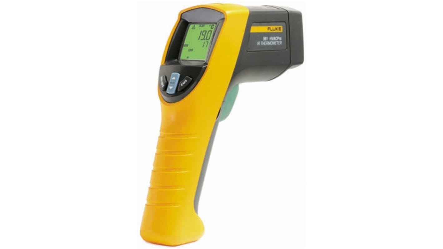 Fluke 561 Infrared Thermometer, -40°C Min, +550°C Max, ±1 % Accuracy, °C and °F Measurements With RS Calibration