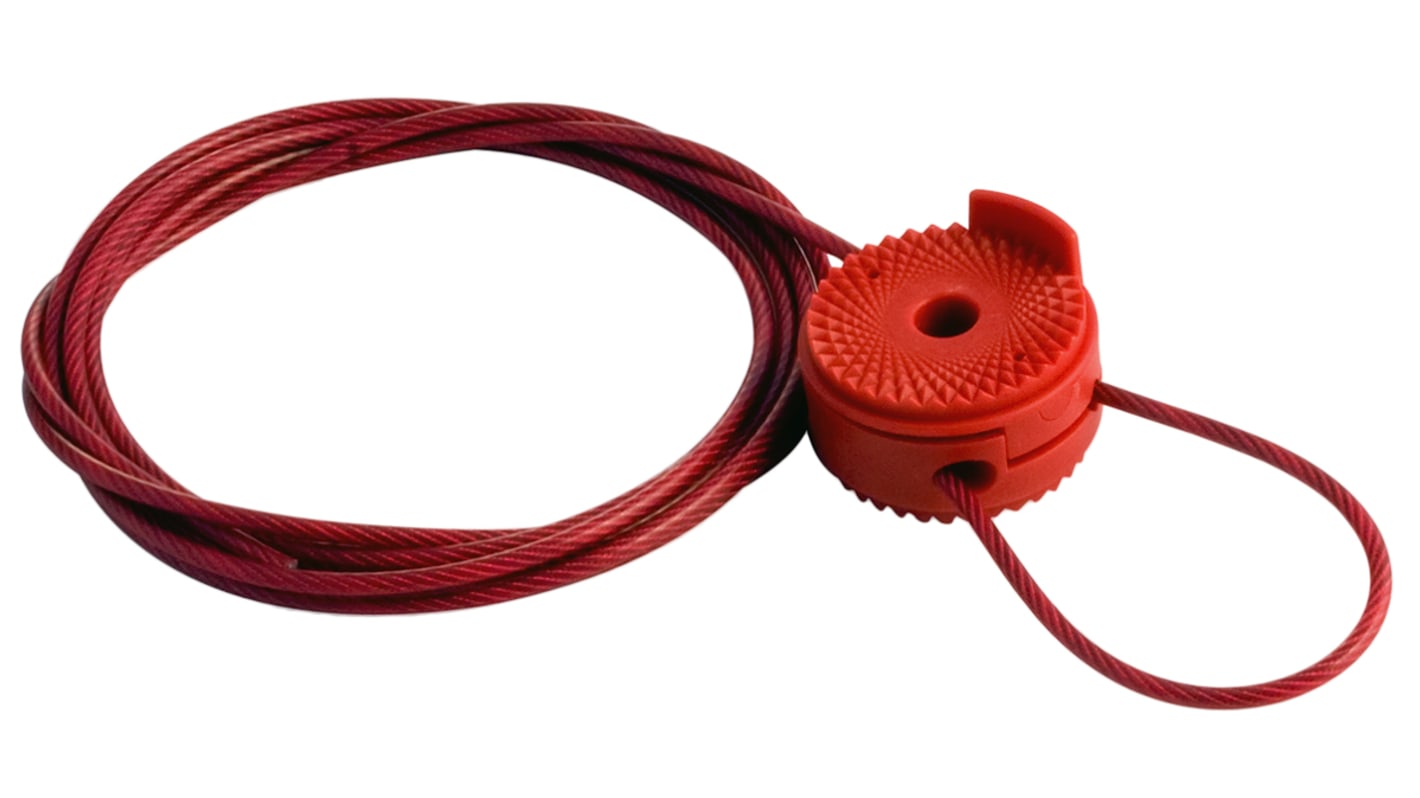 Brady Red Steel Lockout Cable