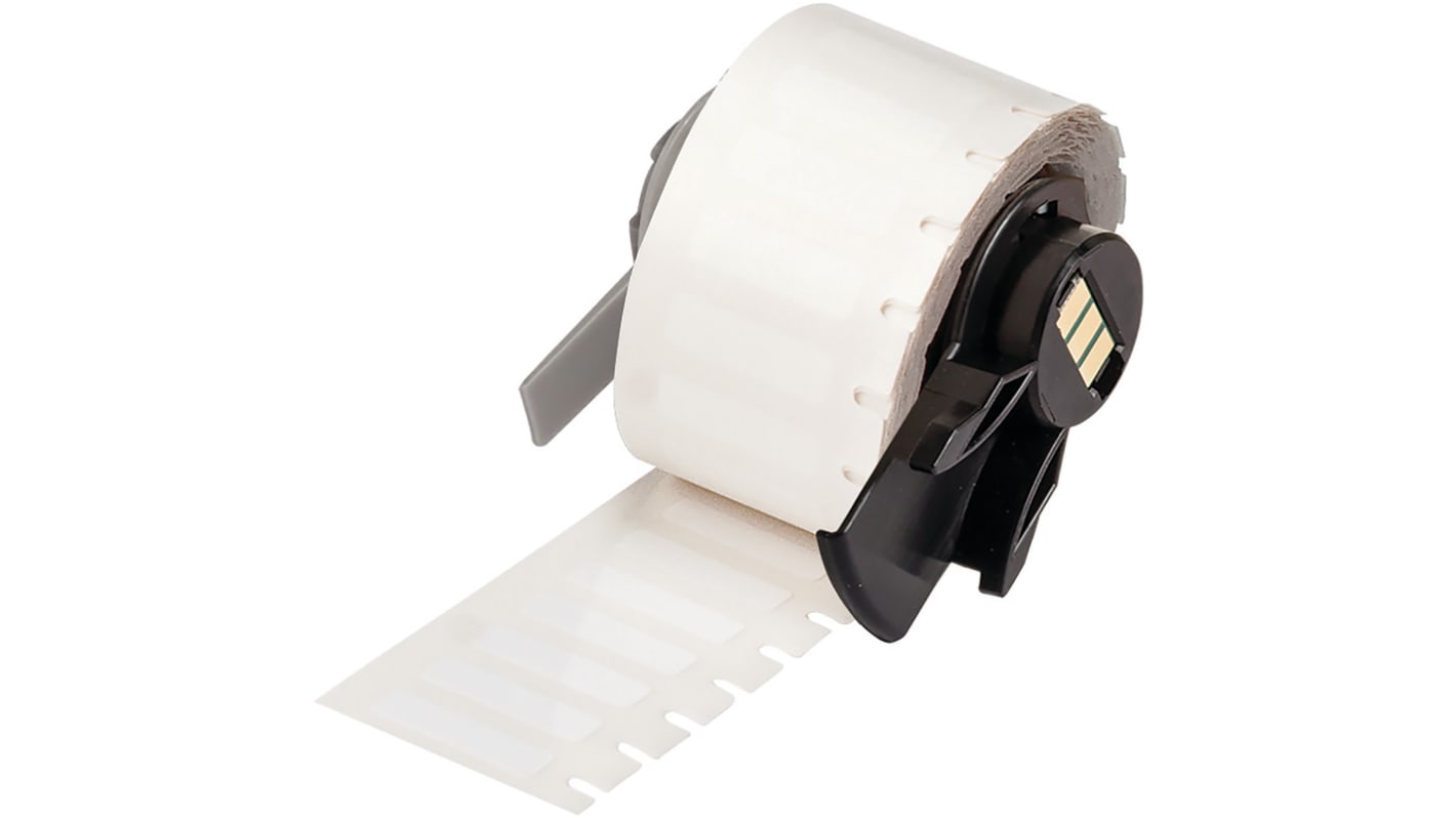 Brady B-423 Polyester White Label Roll, 16.51mm Width, 5.08mm Height
