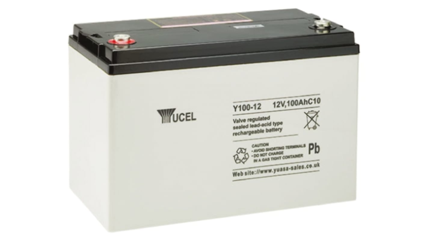 Yuasa YUASA YUVOLT Abgedichteter Bleiakku, 12V / 111Ah, Einsatz M8-Anschluss, 220 x 330 x 173mm