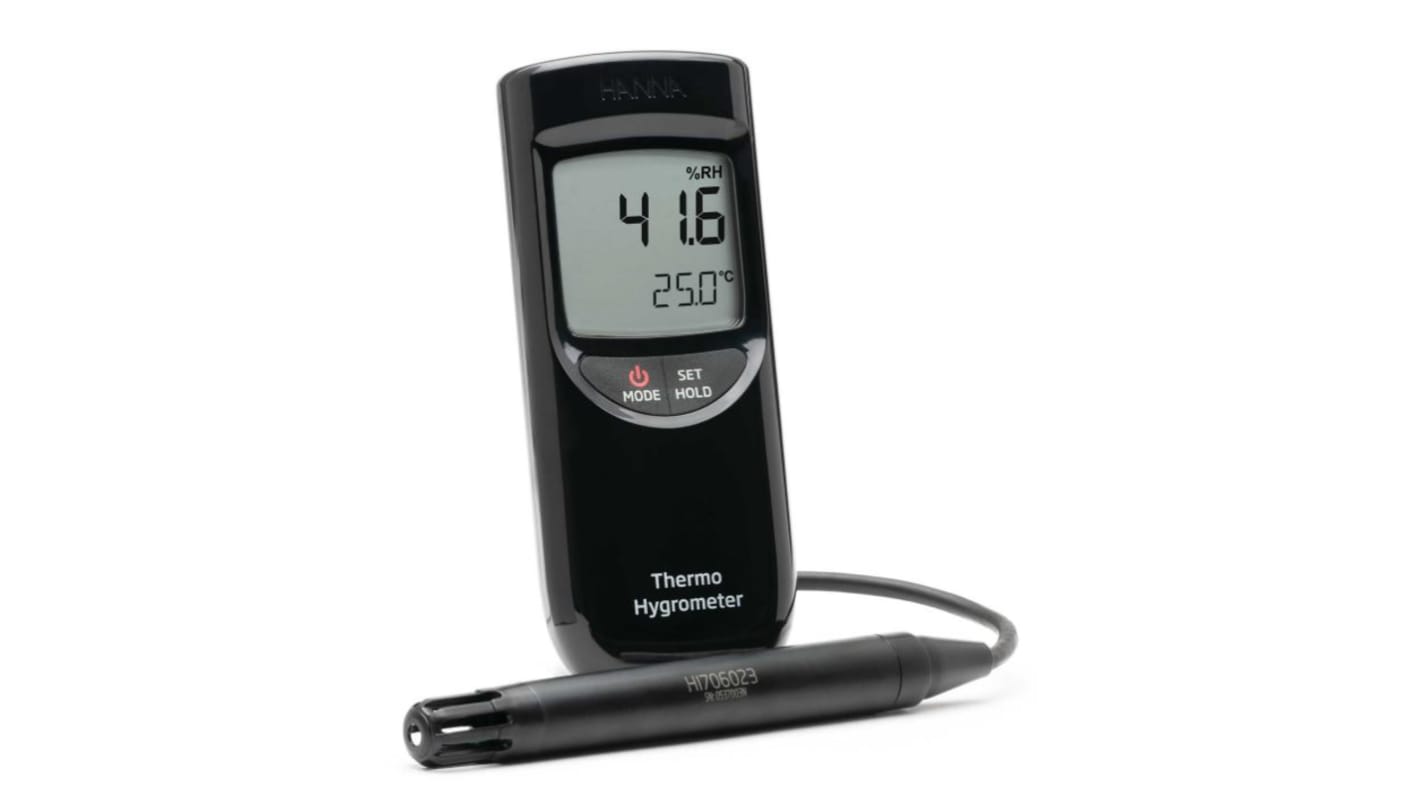 Hanna Instruments HI 9564 Handheld Hygrometer, ±3 %RH Accuracy, +60°C Max, 95%RH Max