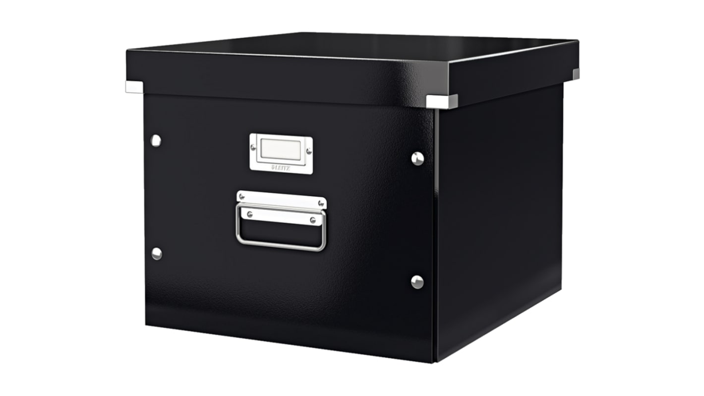 Leitz Black 1 Compartment A4 Archive Box, H282mm x W357mm x D367mm