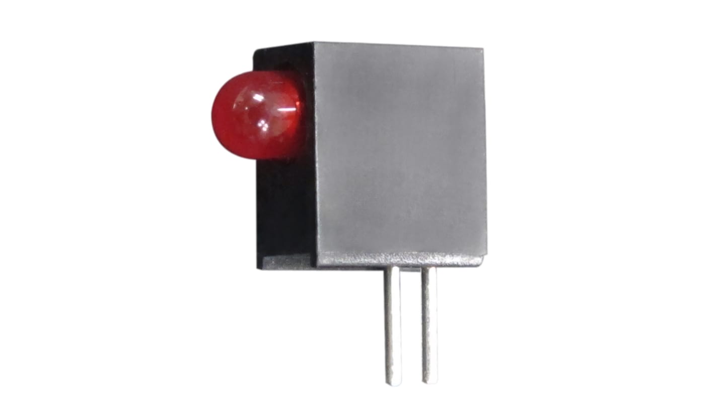 Kingbright L-710A8EW/1ID, Red Right Angle PCB LED Indicator, Through Hole 2.5 V
