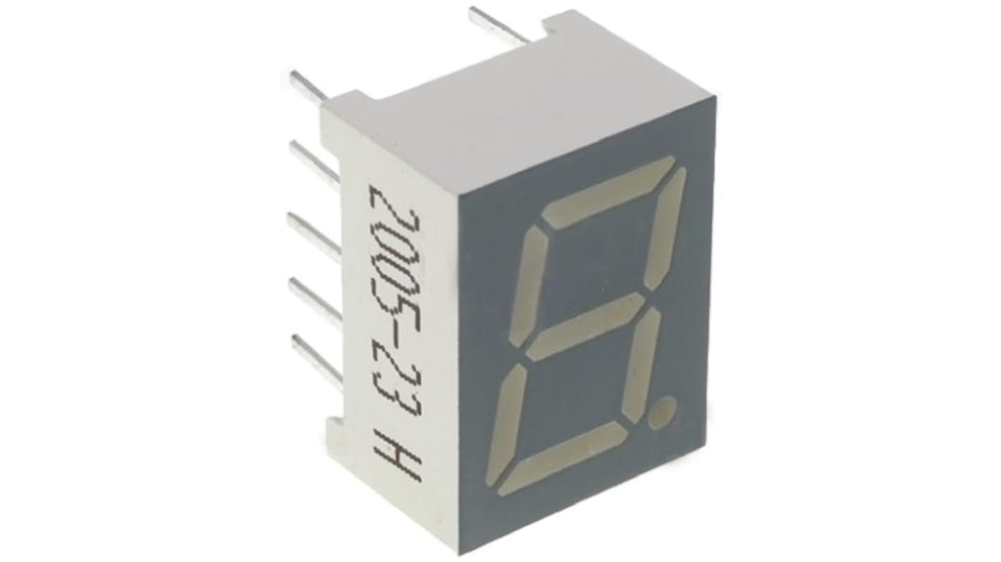 SC39-11PBWA Kingbright 7-Segment LED Display, CC Blue 7.8 mcd RH DP 10mm