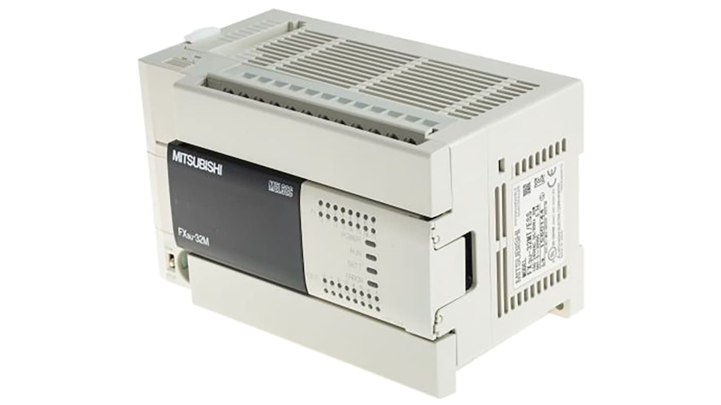 Mitsubishi FX3U Series Logic Module, 24 V dc Supply, Relay Output, 16-Input, Sink, Source Input