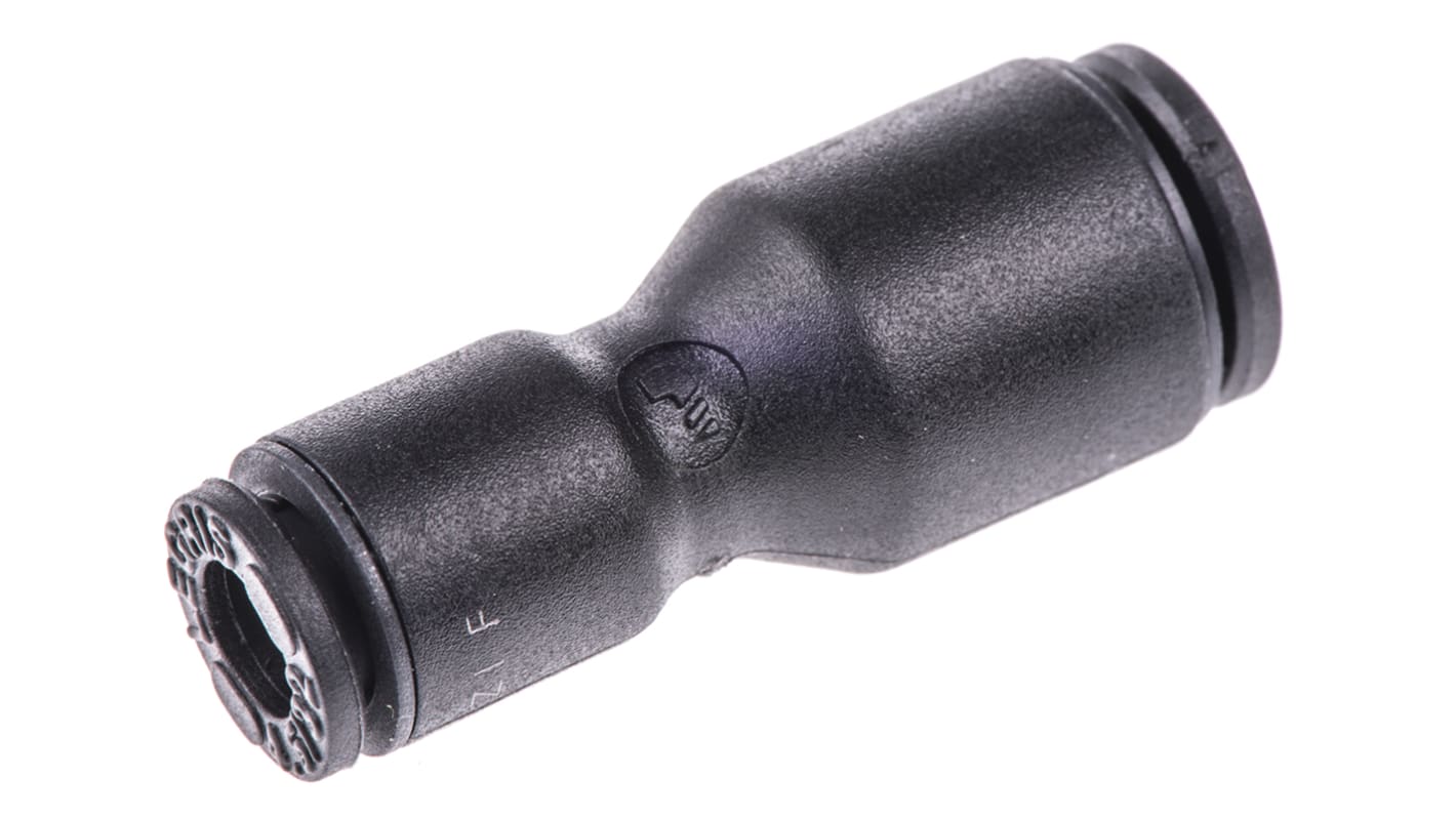 Legris LF3000 4-mm-Steckanschluss x 6-mm-Steckanschluss Gerader Einsteckadapter, Rohr-zu-Rohr, Nylon