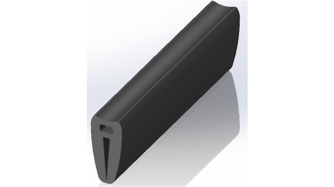 RS PRO Kantenschutz, , EPDM, Schwarz, B. 6.8mm, H. 15 mm, L. 20m