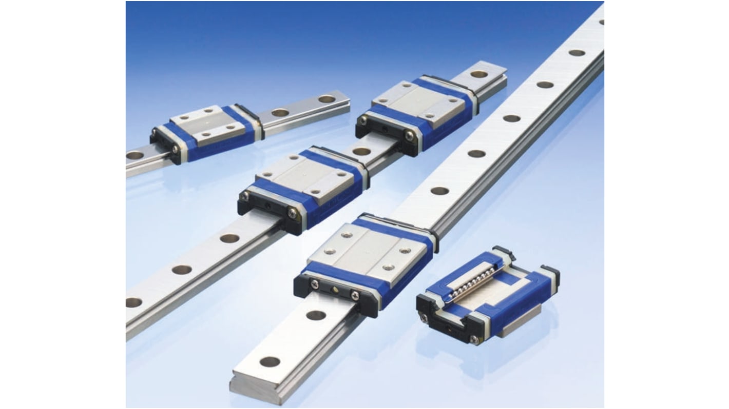 NSK Serie PU, Lineare Führungsschiene, Edelstahl 15mm x 1000mm 6600N