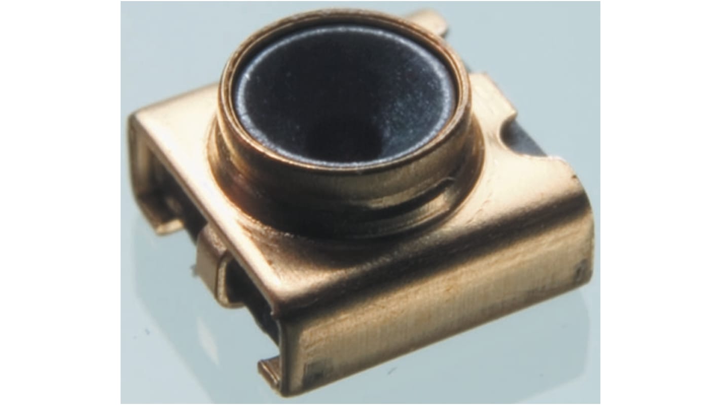 Hirose, jack Surface Mount Coaxial Connector with Switch, Solder Termination, Straight Body