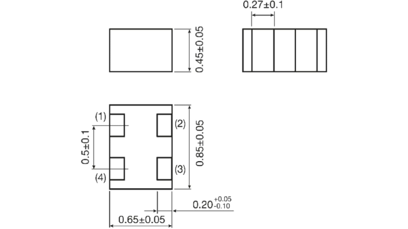 Murata, DLP0NS, 03025 (0806M) Multilayer Surface Mount Inductor ±20% Multilayer 90mA Idc