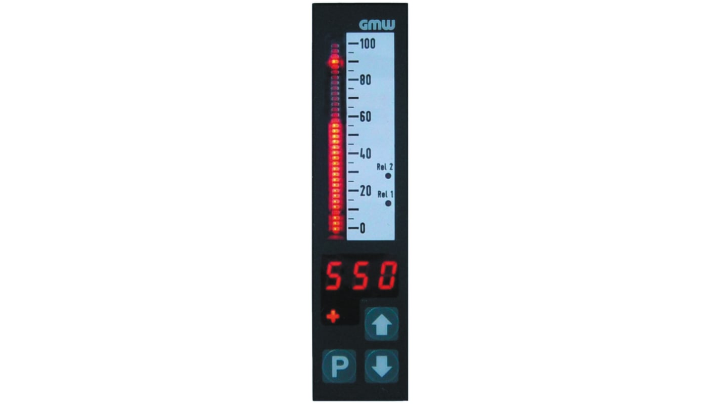 GILGEN Muller & Weigert LED Digital Panel Multi-Function Meter for Current, 22.2mm x 92mm