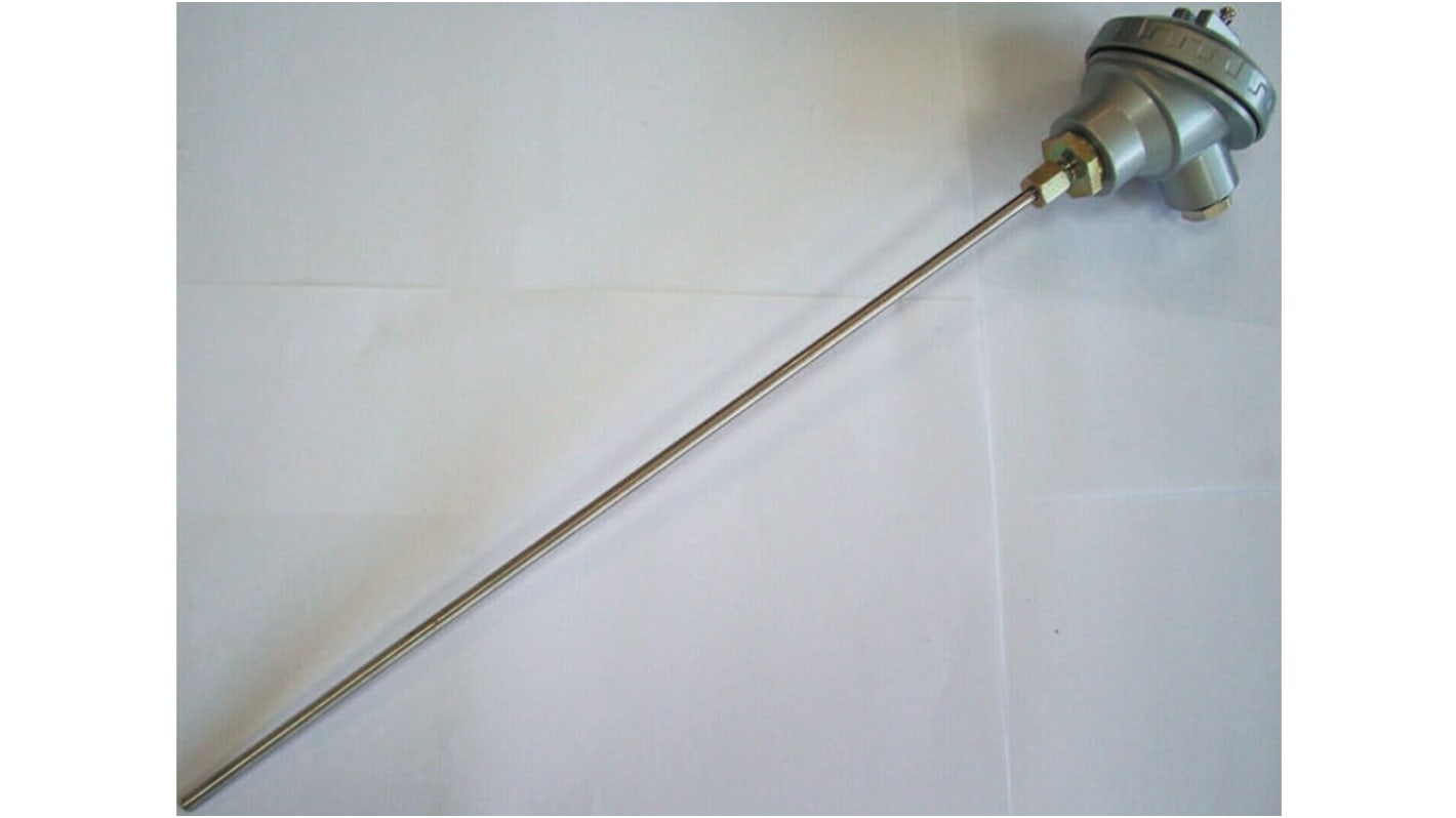 RS PRO Type J Thermocouple 600mm Length, 6mm Diameter → +700°C