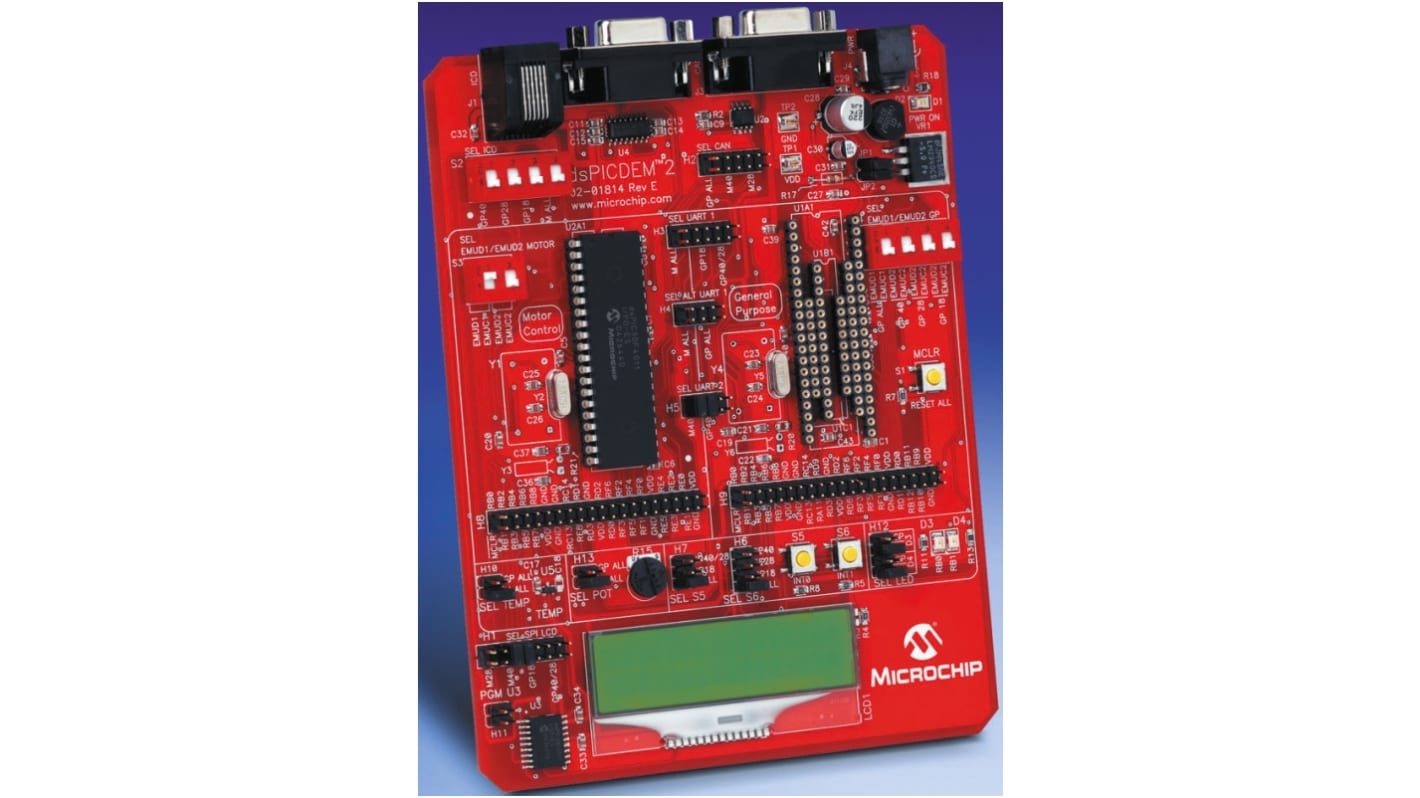 Microchip マイクロコントローラ開発キット, 開発キット, dsPICDEM 2, デジタル信号コントローラ, DM300018