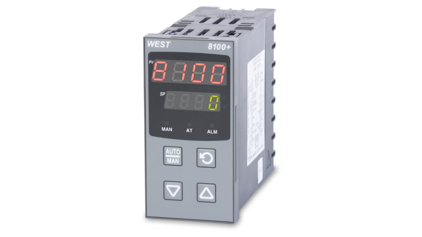 Rs-Online Termoregolatori PID West Instruments P8100 100 → 240 V c.a. 96 x 48 (1/8 DIN)mm 1 uscita SSR