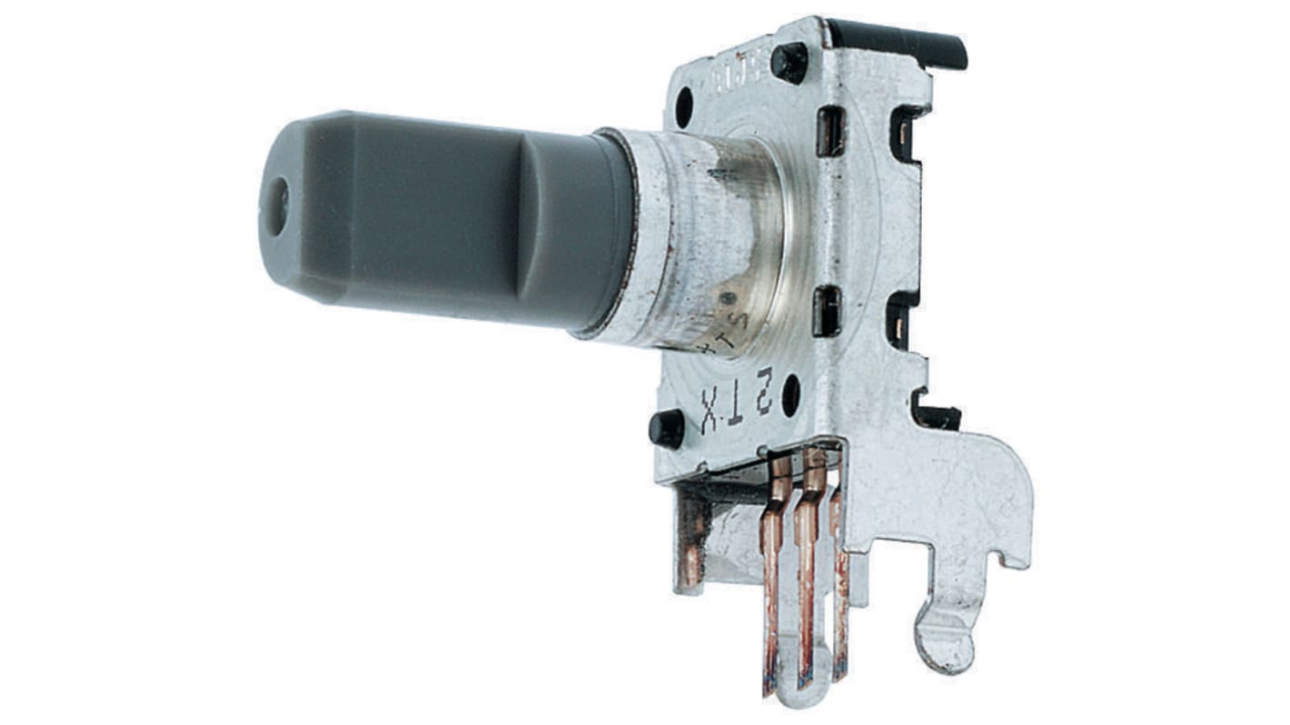 Alps 12 Pulse Mechanical Rotary Encoder Flat Shaft (Not Indexed), Through Hole