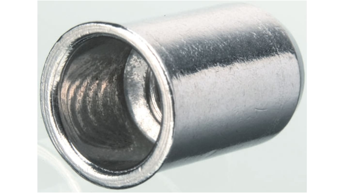 POP Gewindeeinsatz Stahl, M3 x 9mm, Flansch-Ø 5.3mm, Bef.Loch-Ø 4.8mm, 4.7mm, für Tafelstärken von 0,5 → 1,5 mm