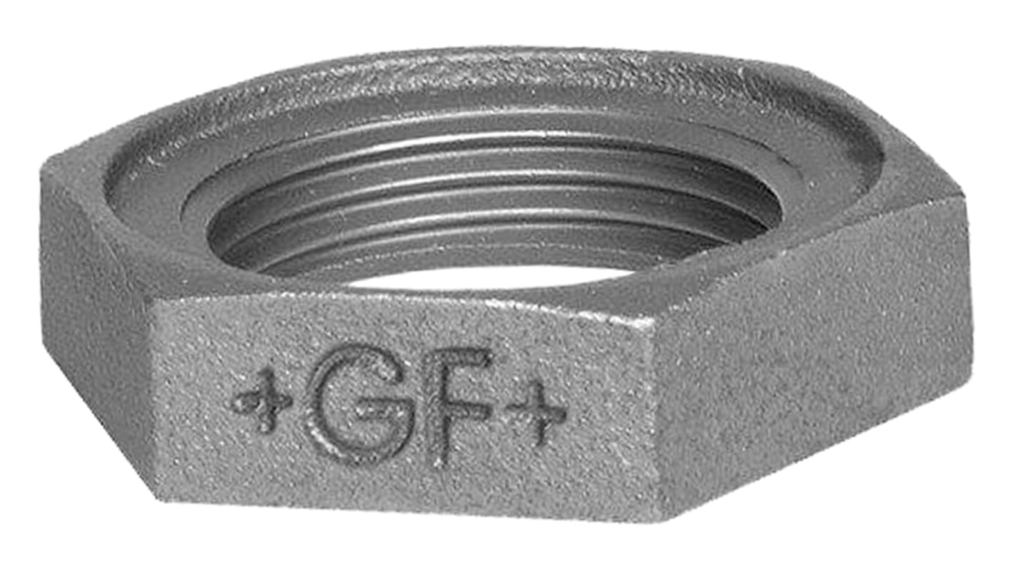 Georg Fischer Galvanised Iron Backnut Nut BSPP 1in