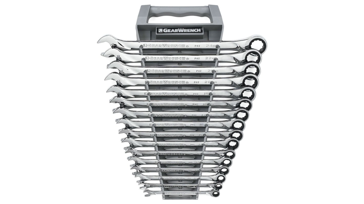 Juego de llaves fijas GearWrench de 16 piezas , No