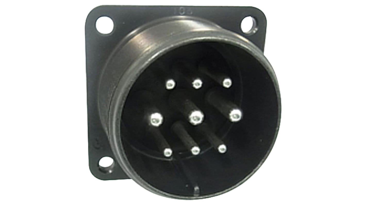 JAE Connector, 9 Contacts, Box Mount, Socket, Male, IP67, JL04V Series