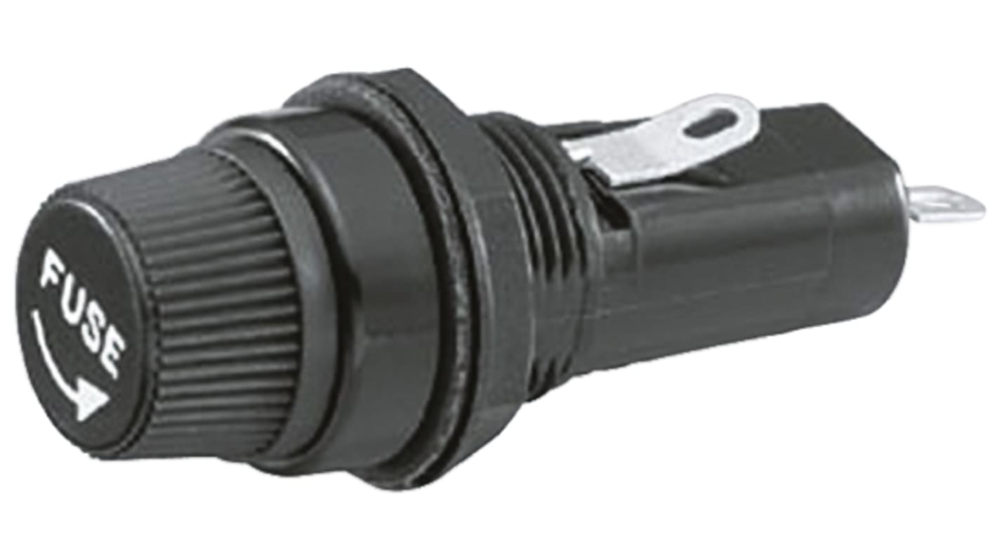 F-4000-A | Sato Parts パネル取り付けヒューズホルダ 10A 250V