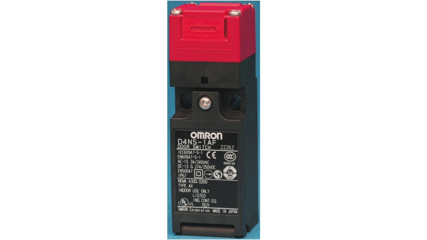 Omron D4NS Series Key Limit Switch, NO/NC, DP, Plastic Housing