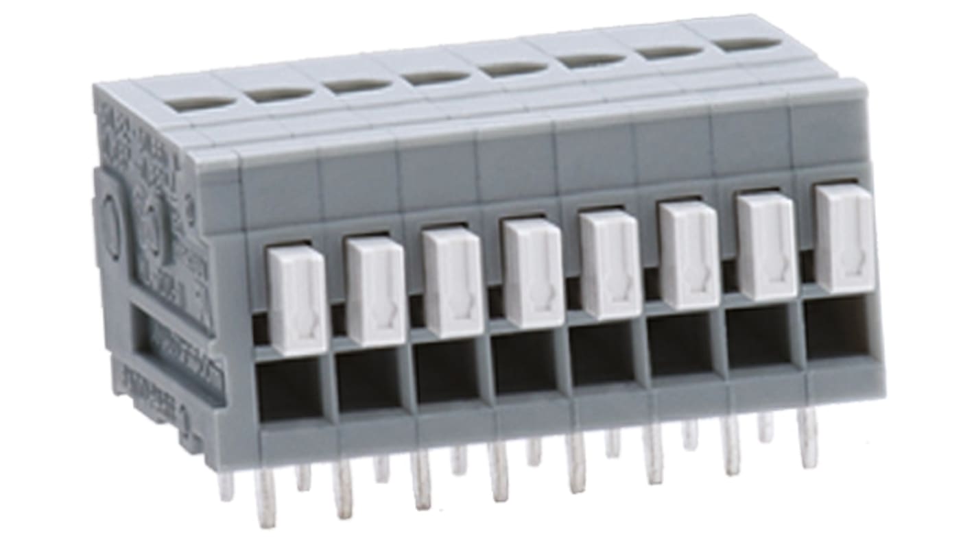 Sato Parts 基板用端子台, 3A, 50 V, 2.54mmピッチ, 1列, 4極