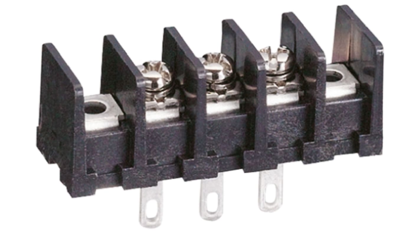 ML-40-S1AXF-3P | サトーパーツ バリア端子台, 1 列, 3 極, 10A