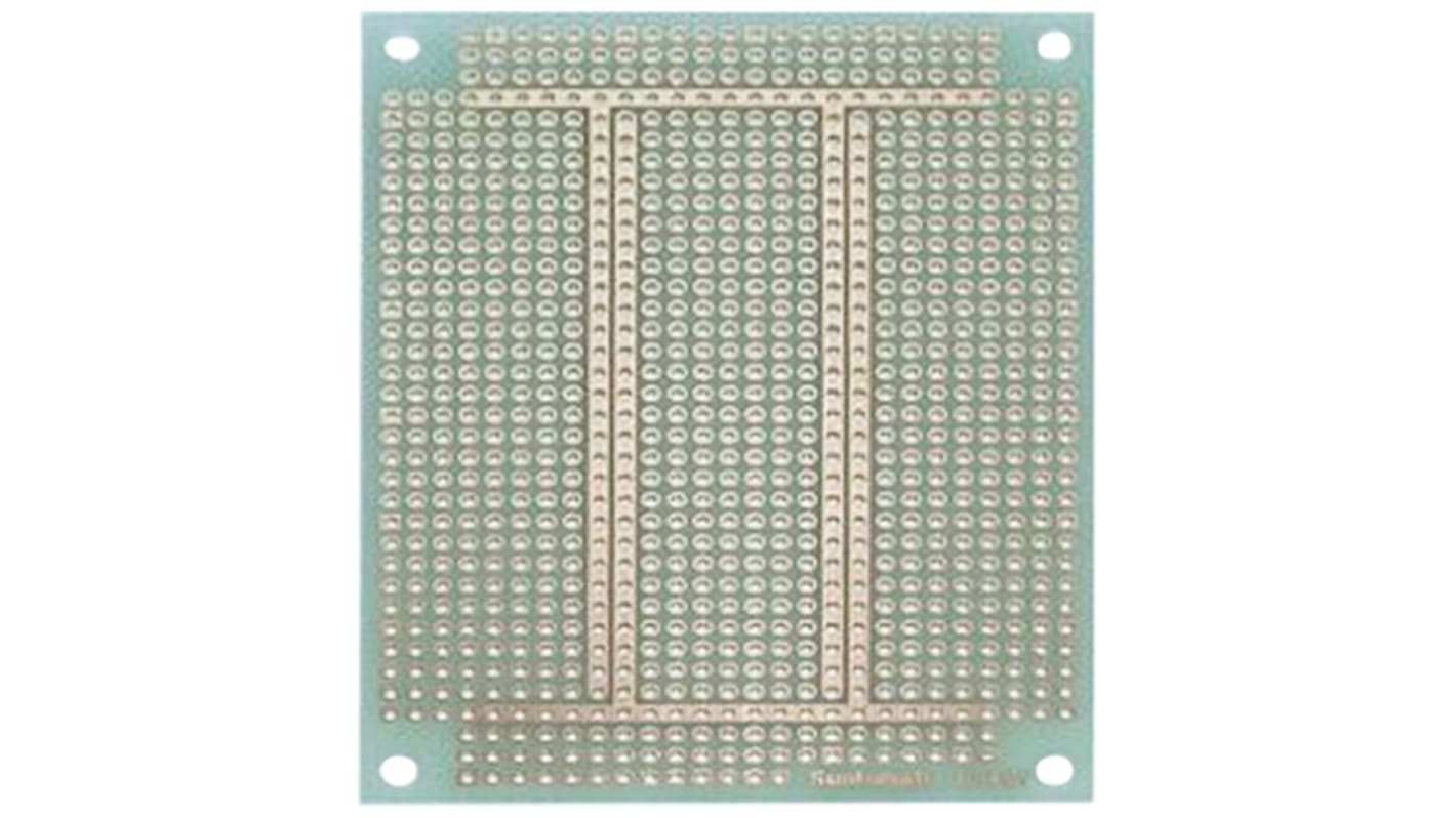 サンハヤト ユニバーサル基板 穴ピッチ：2.54 x 2.54mm, 穴経1mm ICB-293GV
