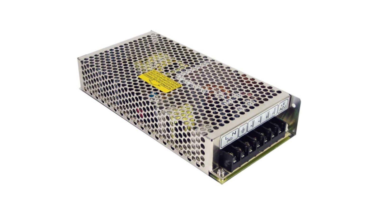 MEAN WELL Switching Power Supply, RS-150-5, 5V dc, 26A, 130W, 1 Output, 176 → 264 V ac, 248 → 373 V dc,