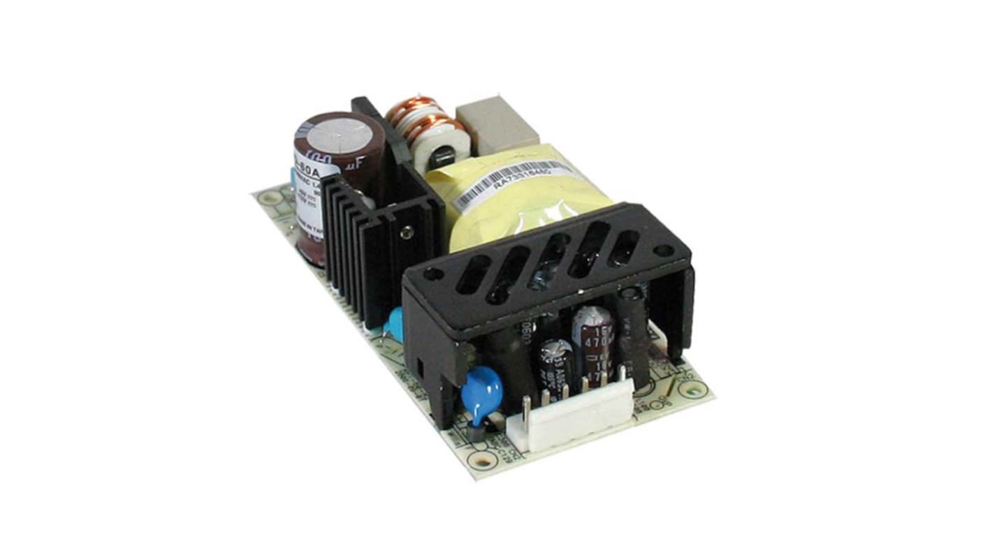 MEAN WELL Switching Power Supply, RPD-60A, 5 V dc, 12 V dc, 2 A, 5 A, 49W, Dual Output, 127 → 370 V dc, 90