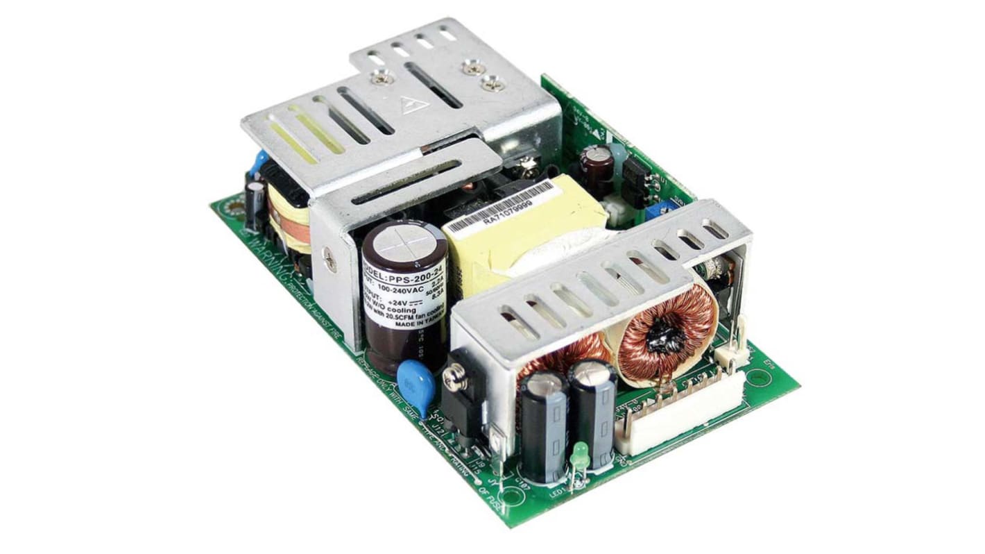 Mean Well Switching Power Supply, PPS-200-48, 48V dc, 4.167A, 150W, 1 Output, 127 → 370 V dc, 90 → 264 V