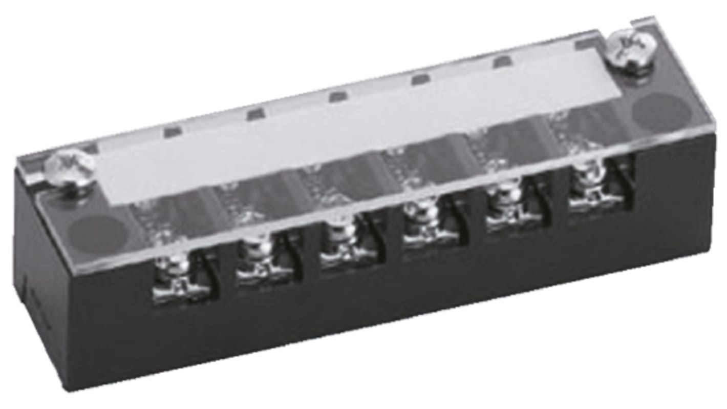 Sato Parts Barrier Strip, 10mm Pitch, 15A, 300 V, Screw Down Termination