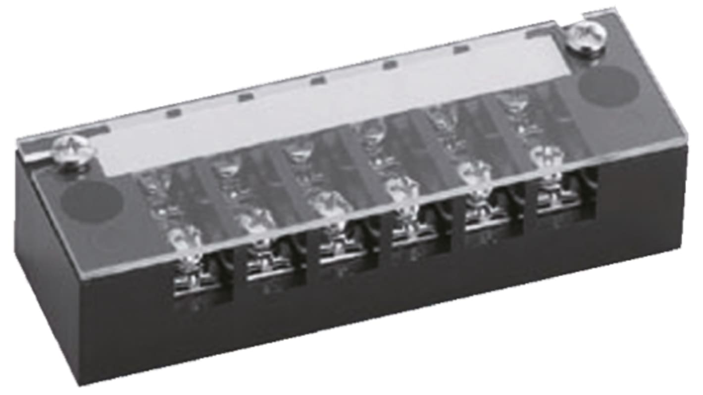 Sato Parts Barrier Strip, 11mm Pitch, 20A, 250 V, Screw Down Termination
