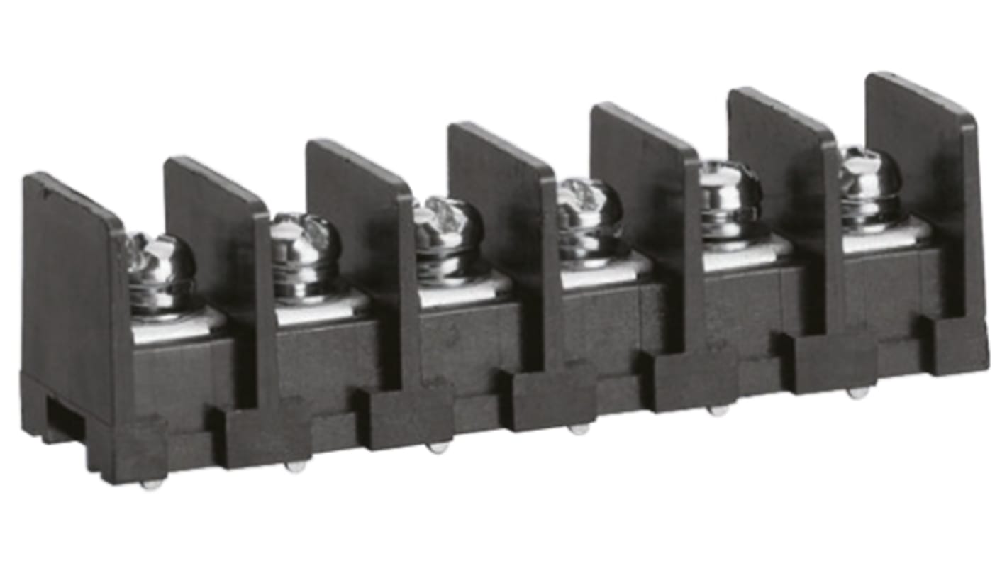Sato Parts Barrier Strip, 10.16mm Pitch, 15A, 250 V, Screw Down Termination