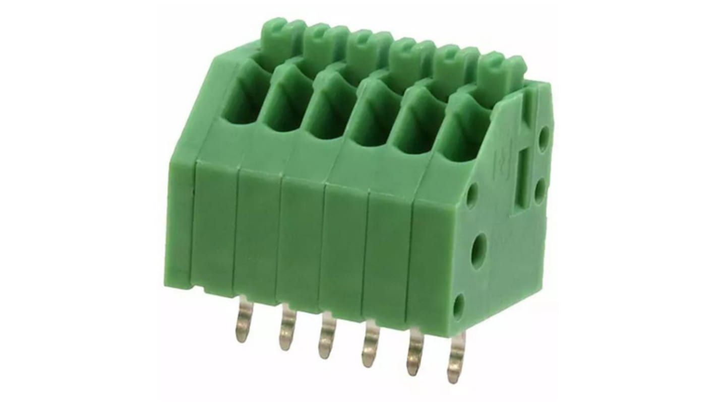 Phoenix Contact 基板用端子台, 2A, 160 V, 2.5mmピッチ, 1列